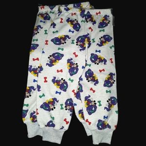 ❤️ Disney Mickey Mouse Pajama Bottoms Pants For Kids - Toddler Size 5